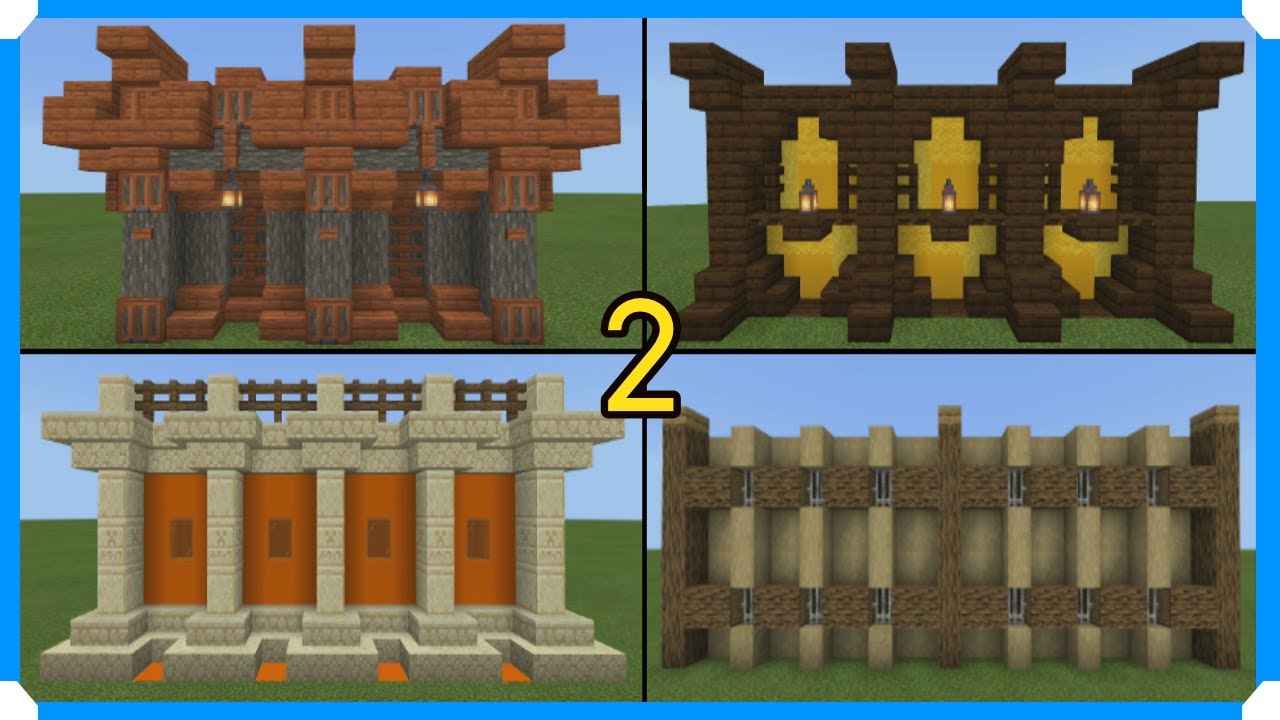 Minecraft Wall Designs Wood