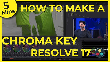 HOW TO MAKE A CHROMA KEY IN RESOLVE 17 IN 5 Mins - REMOVE A GREEN SCREEN AND DELIVER IT IN DAVINCI