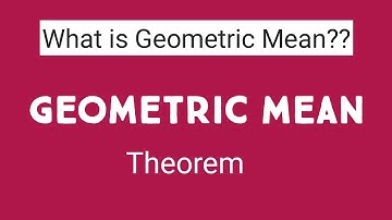Geometric mean Theorem class 10 | Geometric Mean SSC | Geometry class 10 | Theorem of Geometric mean