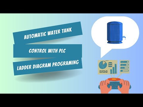 Automatic Water Tank Level Control with PLC LD Programing  ||  Simulasi Sistem Pengisian Tandon Air