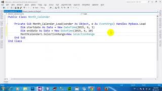 How To Select A Range Of Dates In The Monthcalendar Control Vb Net 2012