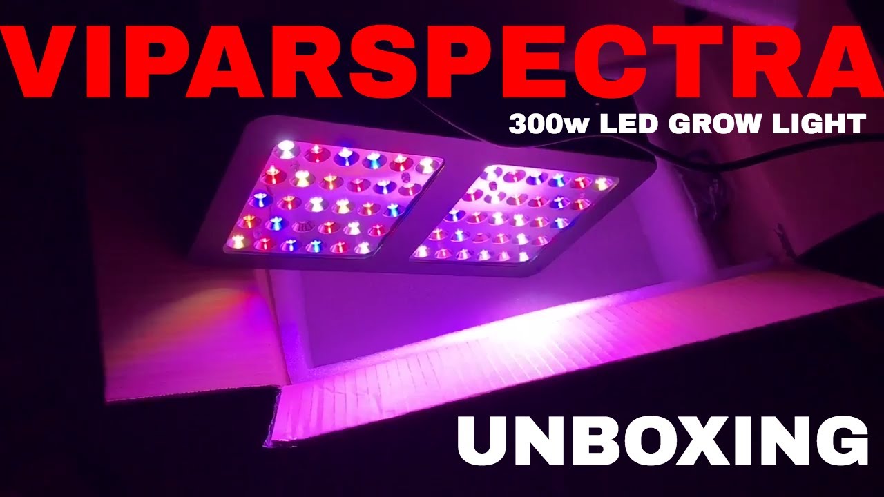 UNBOXING VIPARSPECTRA 300W LED GROW LIGHT