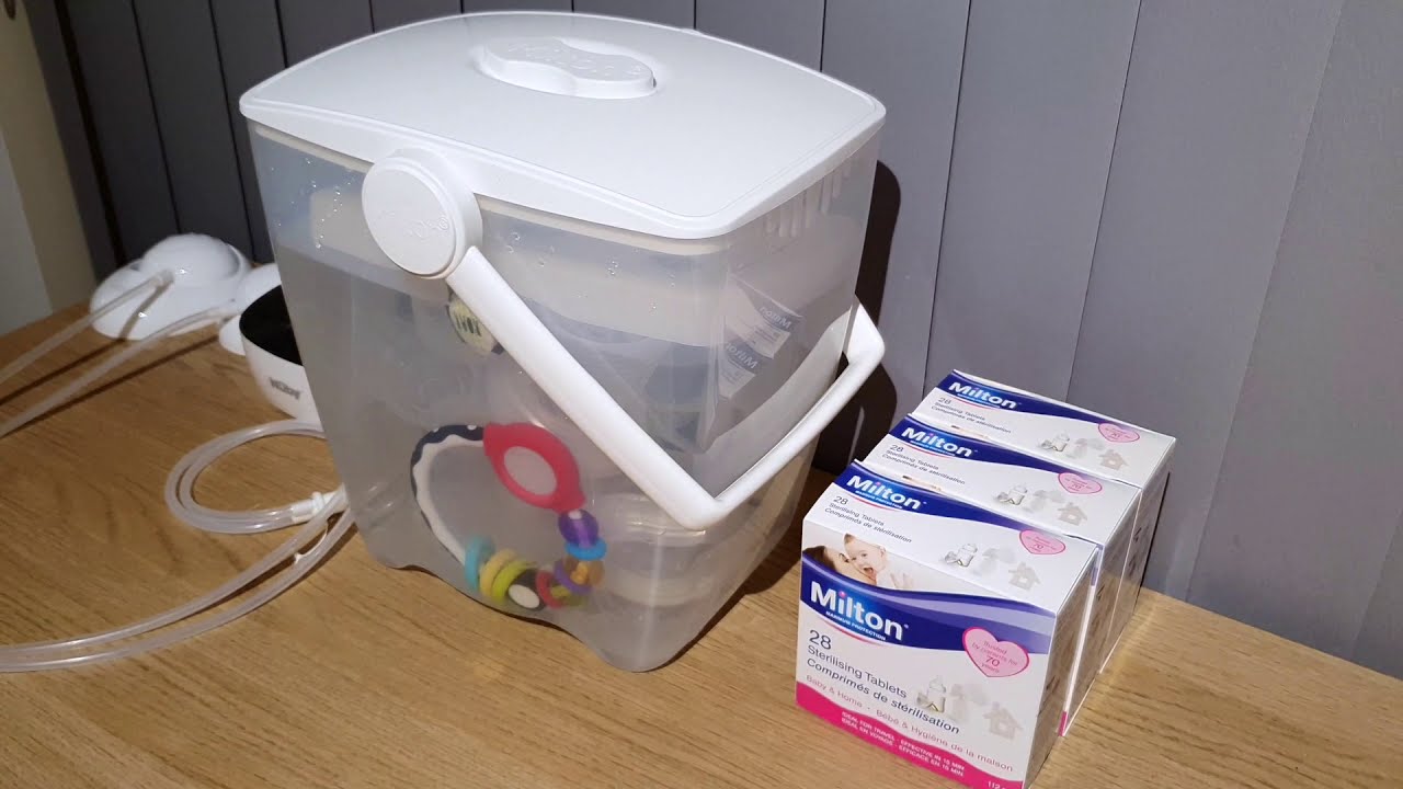 Milton Cold Water Steriliser - How it Works - BABY BOTTLE Cleaning