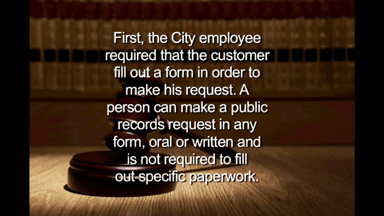 Public Records Request--What Municipalities Need To Know