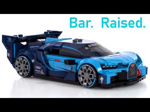YouTube thumbnail: LEGO Speed Champions Bugatti Vision Gran Turismo review! This is not normal #NotSponsored 77253