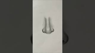 Drawing facial part 2 - NOSE  #art #drawing #portraitdrawing #shorts