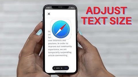 How to Increase/Decrease Text Size on Safari Webpage in iOS 15 on iPhone and iPad