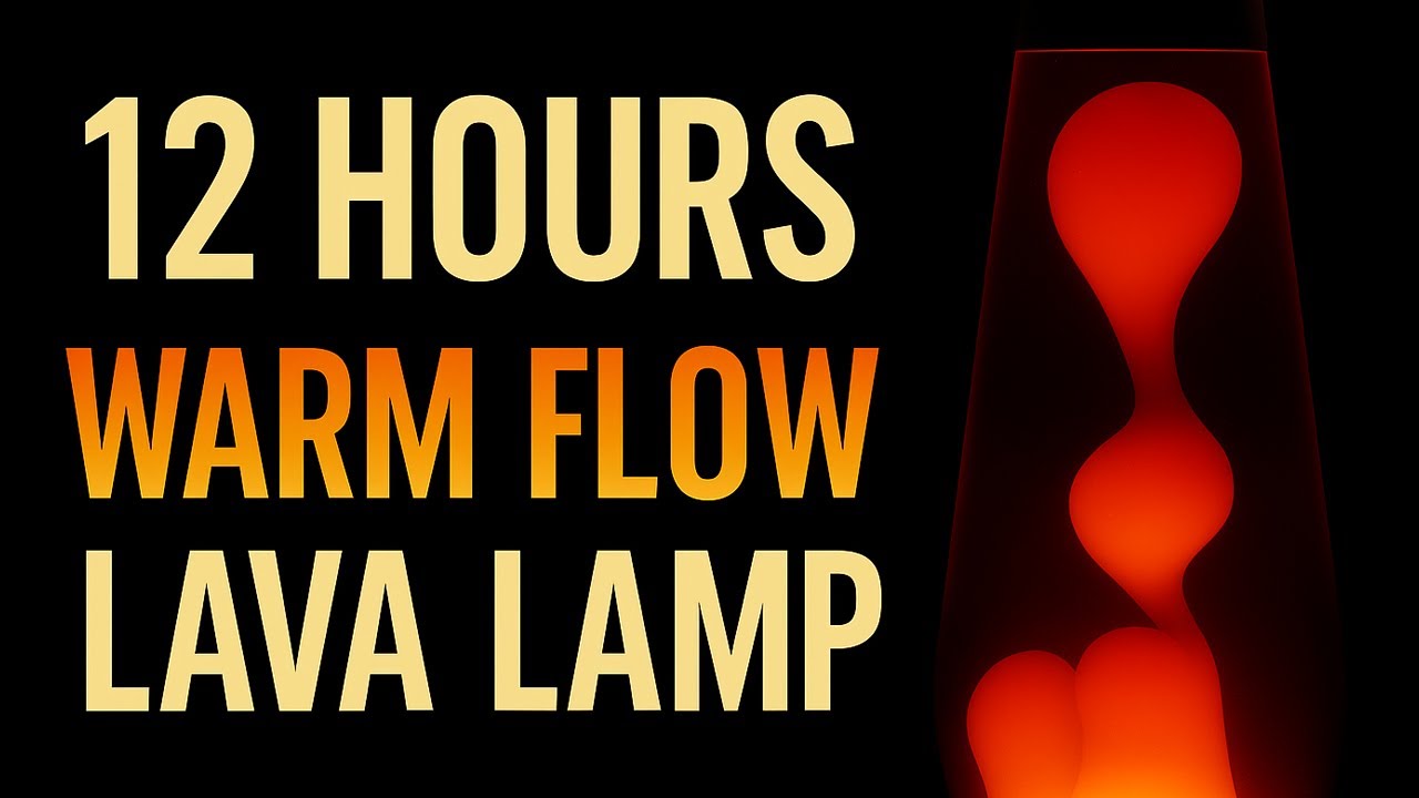 [12 HOURS] Warm Red Lava Lamp in 4K – Ambient Flow for Sleep & Calm Night | 