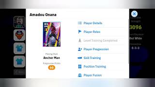 How to train 99 rated Amadou Onana in e-football #subscribe #like Rare Card 🔥