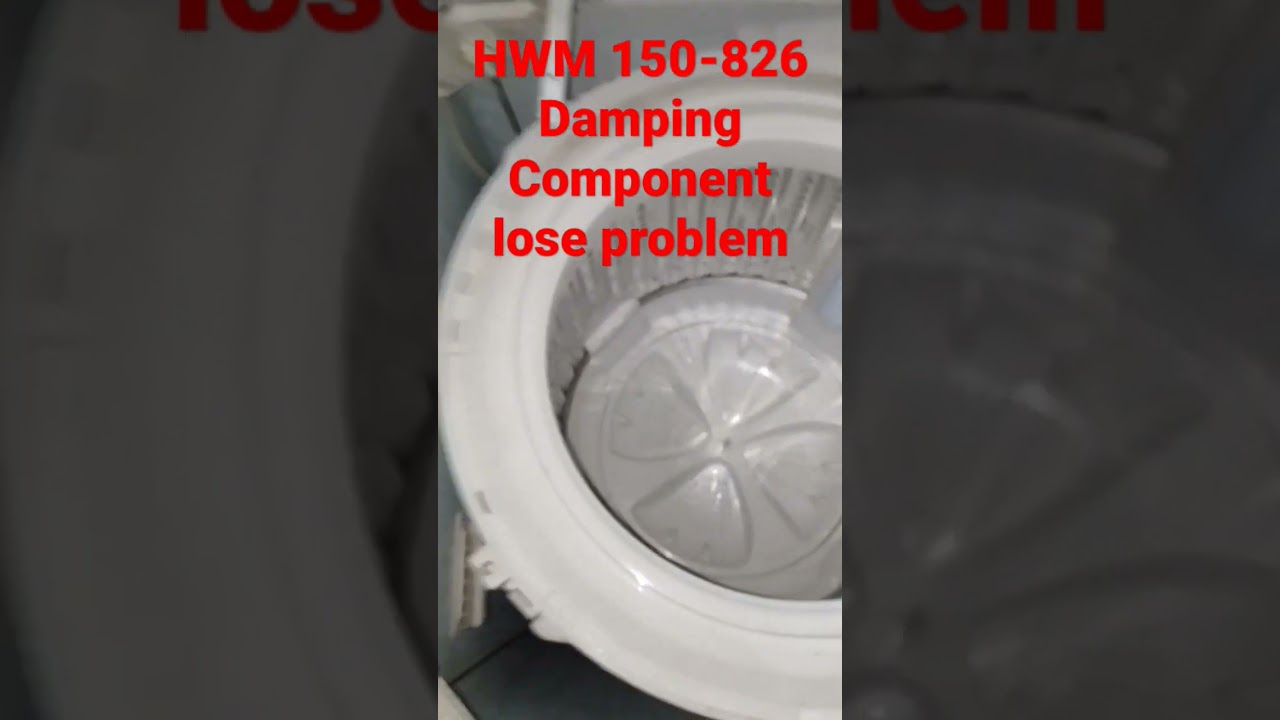 Как устранить проблему дисбаланса в стиральной машине Haier HWM 150-826 с верхней загрузкой, полн...