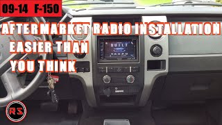 Ford f150 aftermarket radio installation/ keep every factory options