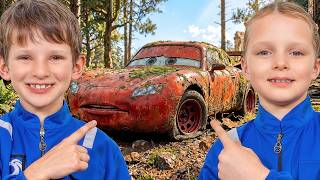 Kids Find and Fix a Rusty Lightning McQueen Car 🚗🔧 screenshot 3