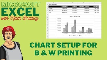 Excel Chart for B & W Print & Photocopying - Grayscale Chart Formatting
