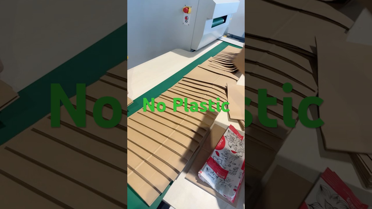 Eco-Friendly Bag Production with 70gsm + 6gsm PE Paper | Square Bottom Bag Machine 