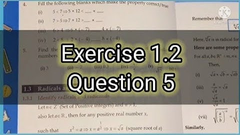 Sindh Board Exercise 1.2 Question no 5 Maths Class 9 New Book - Hunain Coaching
