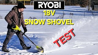 Testing Battery-powered 18V Ryobi Snow Shovel: is it worth it?