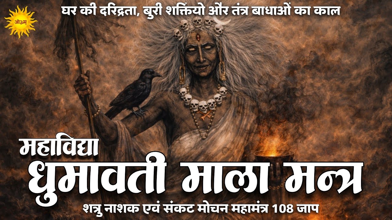 Dhumavati Mantra शत्रु नाशक व संकट मोचन मंत्र से बुरी शक्ति तंत्र बाधा होगी धुआँ Mahavidhya Kavach