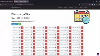 Attendance Management System | Mini Project in PHP | Bca | Mca | php project with source code | 2022