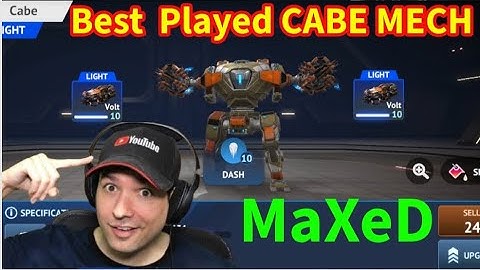 Played the CABE never before mech wars maxed CABE/VOLT Gameplay MW. 