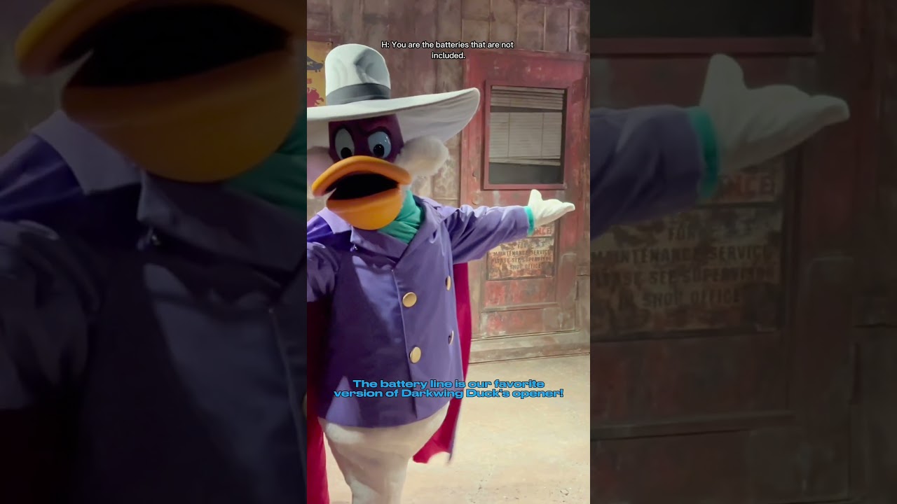 He is batteries?! Darkwing Duck Intro: I am the terror that flaps in the night! 