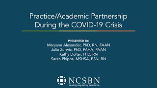 Practice/Academic Partnership During the COVID-19 Crisis
