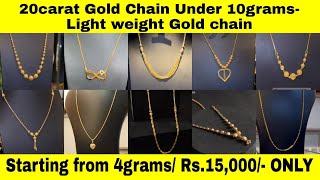 Download Lagu Exquisite 20 Carat Gold Chain Designs: Discover Our Range of 4-10 Gram Options | Gold Rate Today MP3