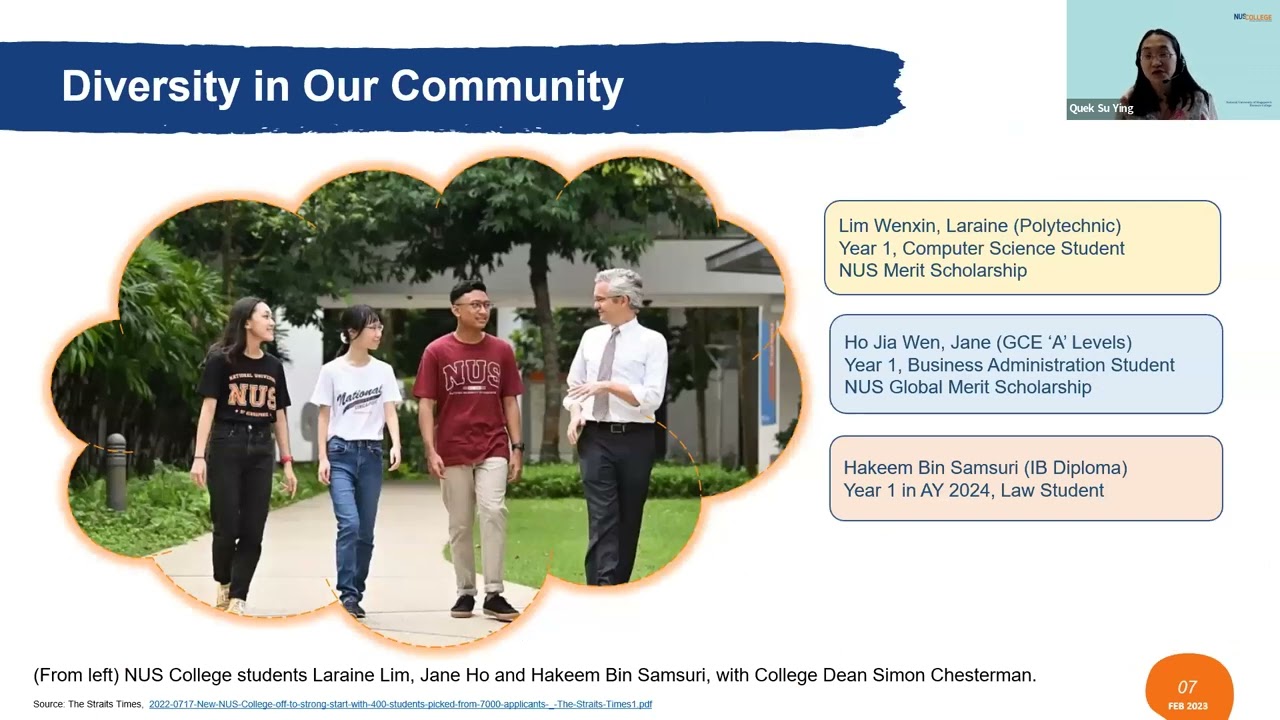 NUS College Online Open House 2023 - Break Open the Classroom at NUS College