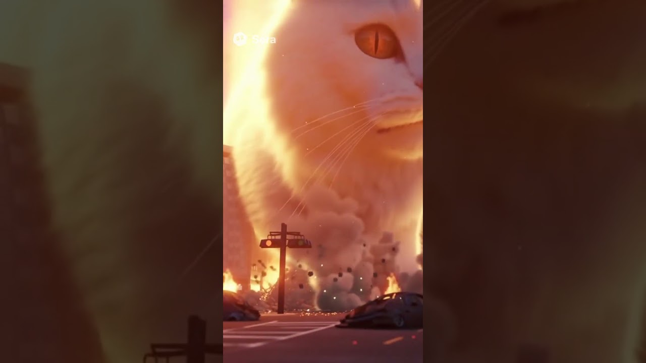 Space Cat vs. The World 🌍🐈 | AI Short 