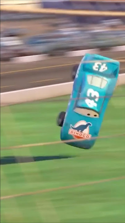 The King's Big Crash #disneycars #pixarcars #pistoncup