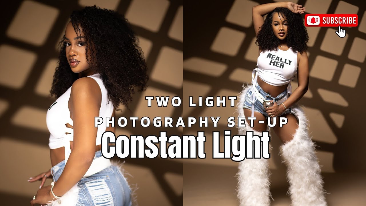 2. Схема освещения с использованием постоянного света.