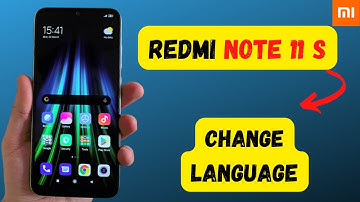 How to change language Redmi Note 11s