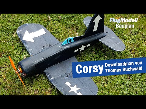 Corsy für Dogfight und Aircombat - Downloadplan von Thomas Buchwald - aus FlugModell 9/2021