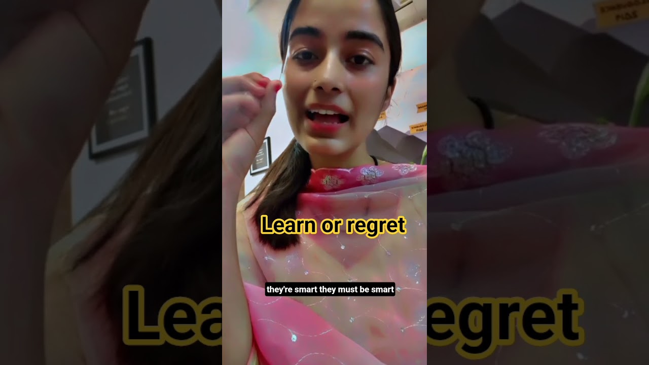 you have to know this 