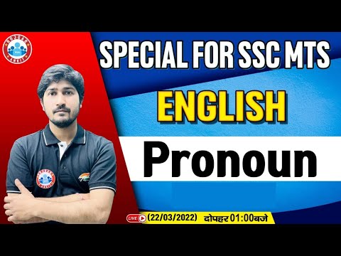 Pronoun | Pronoun And Its Types | MTS English Classes | CHSL English Classes | SSC CGL English Class