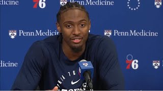 Tyrese Maxey on Sixers Toughness & Lack of Preparation after loss to Tobias Harris & Pistons