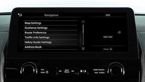 2022 INFINITI QX80 - Navigation Settings