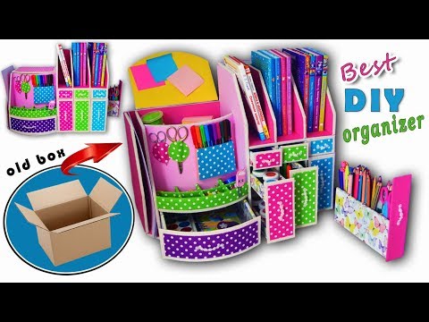 diy adorable organizer box useful ever // 16 compartment for keeping  everything 