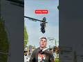A Motorcycle Accident Resulted In The Bike Being Lodged And Stuck On A Traffic Light In BC 