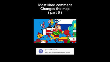 Most liked comment changes the map ( part 5 ) #europe #mapchart #europeancountries #map