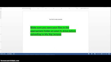 Schoolwork upload in MBC