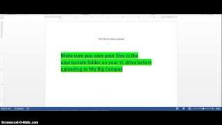 Schoolwork upload in MBC