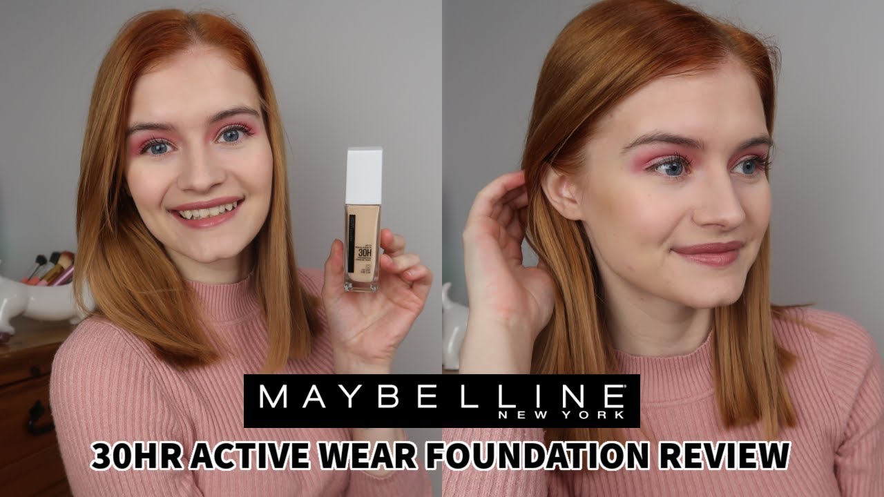 TESTING *NEW* MAYBELLINE 30HR SUPERSTAY ACTIVE WEAR FOUNDATION | REVIEW +  WEAR TEST - YouTube