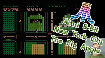 Atari 8-Bit Game Play, New York City The Big Apple