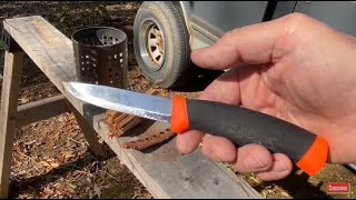Scraping And Ferro Rod Igniting Fatwood In Regular Speed, Slo-Mo, And FF