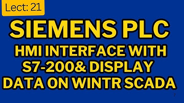 HMI Interfacing with Siemens PLc S7-200 and display data on WinTr SCADA software
