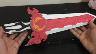 How to make Seiken Sword Kamen Rider Saber from Cardboard | Membuat Seiken Sword dari kardus