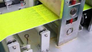 Reflective tape embossing machine