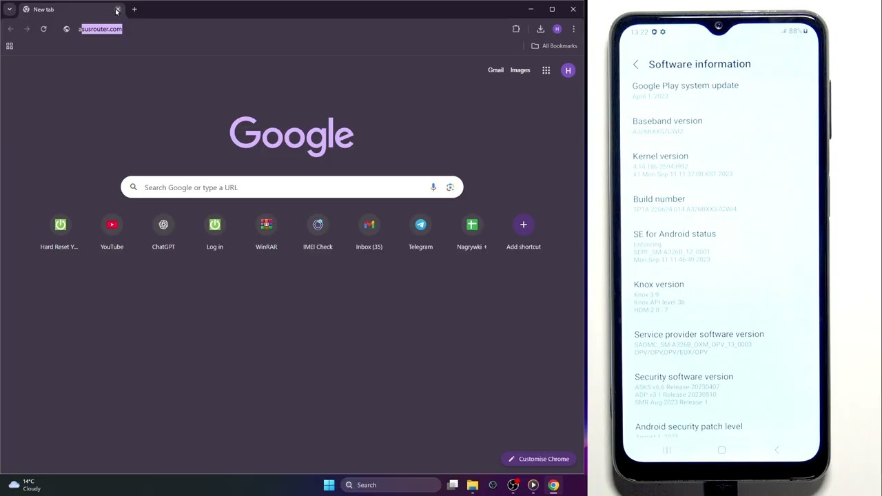 SAMSUNG Galaxy A32 5G — как вручную обновить через Odin