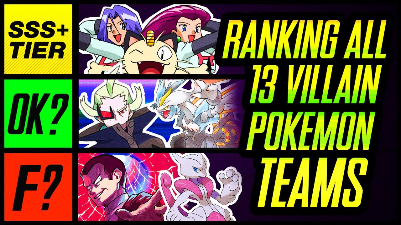 Я составил рейтинг ВСЕХ 13 злодейских команд покемонов | Mr1upz