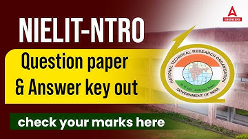 NTRO ANSWER KEY 2023 | NTRO Technical Assistant & Aviator Answer Key 2023 Out